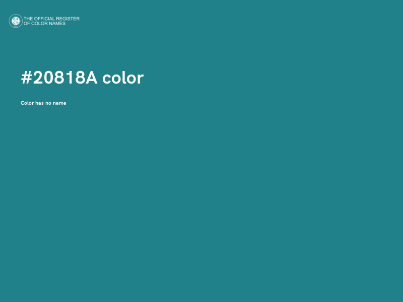 #20818A color image