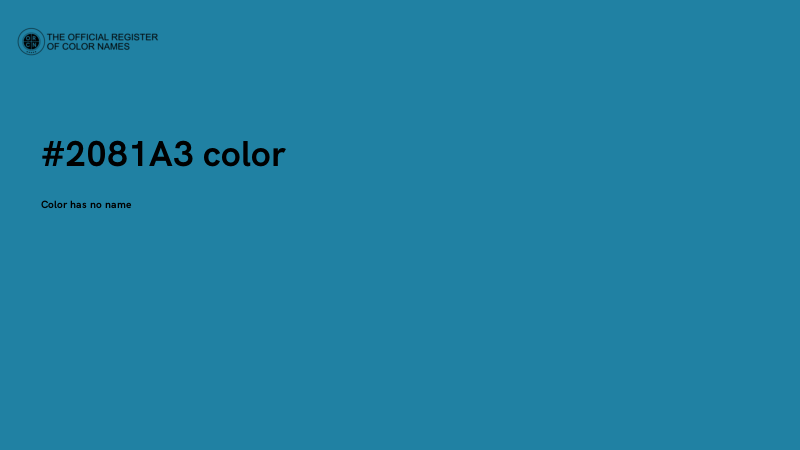 #2081A3 color image