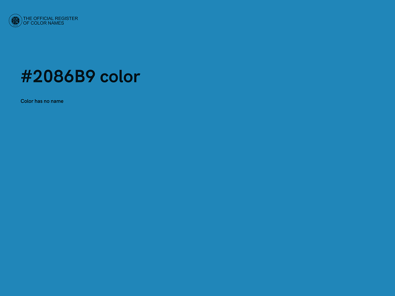 #2086B9 color image
