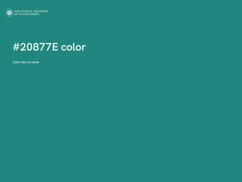 #20877E color image