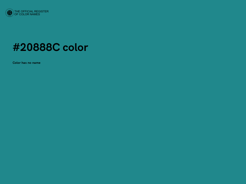 #20888C color image