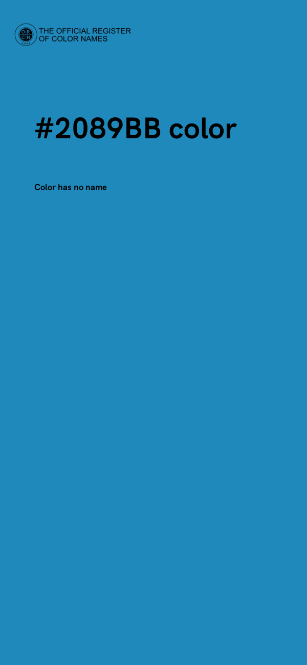 #2089BB color image