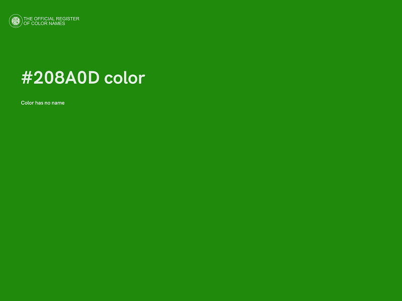 #208A0D color image