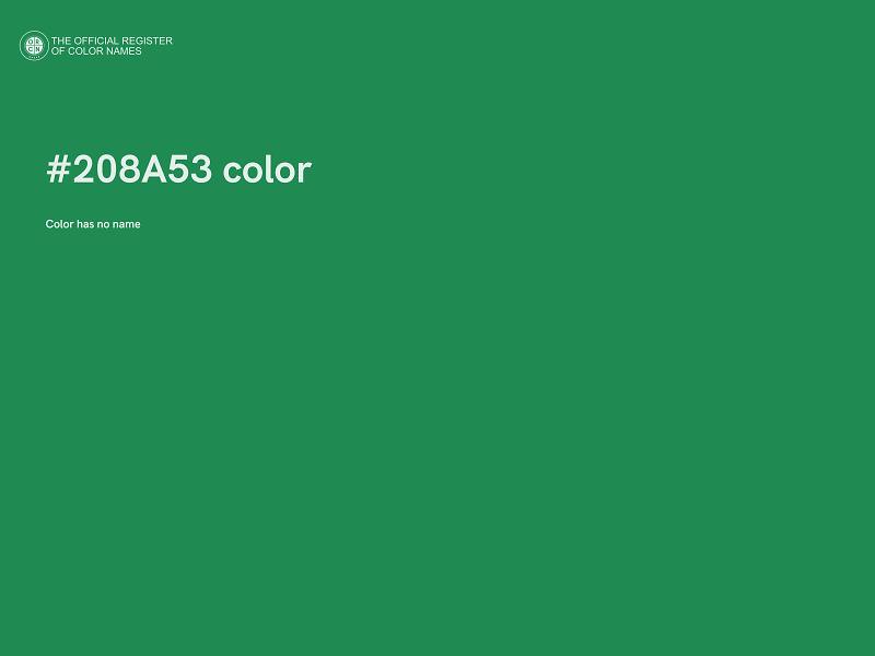 #208A53 color image