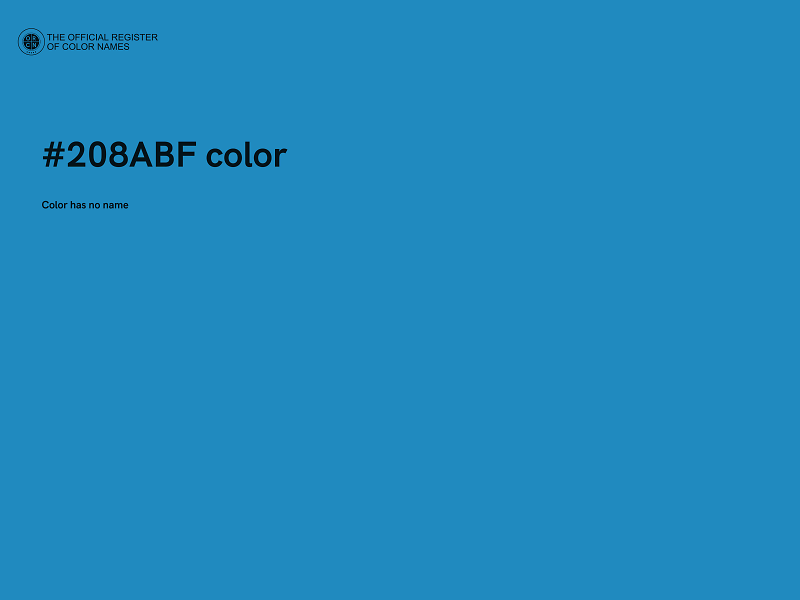 #208ABF color image