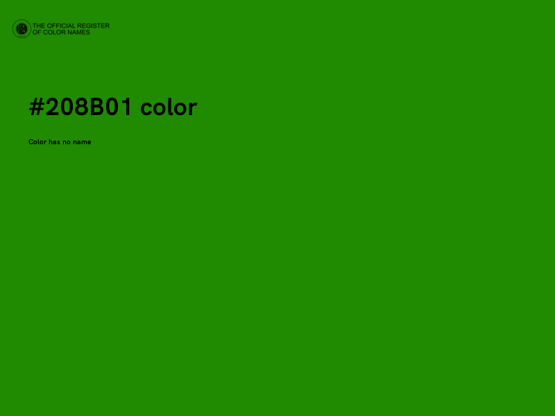 #208B01 color image