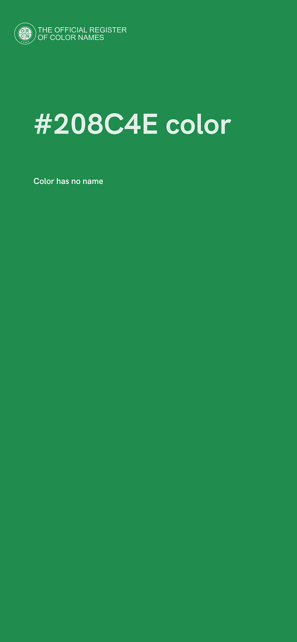 #208C4E color image