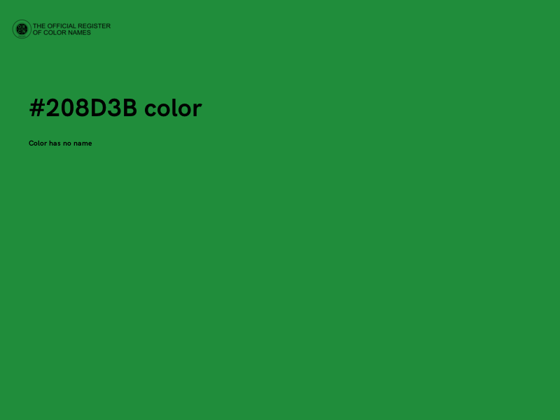 #208D3B color image