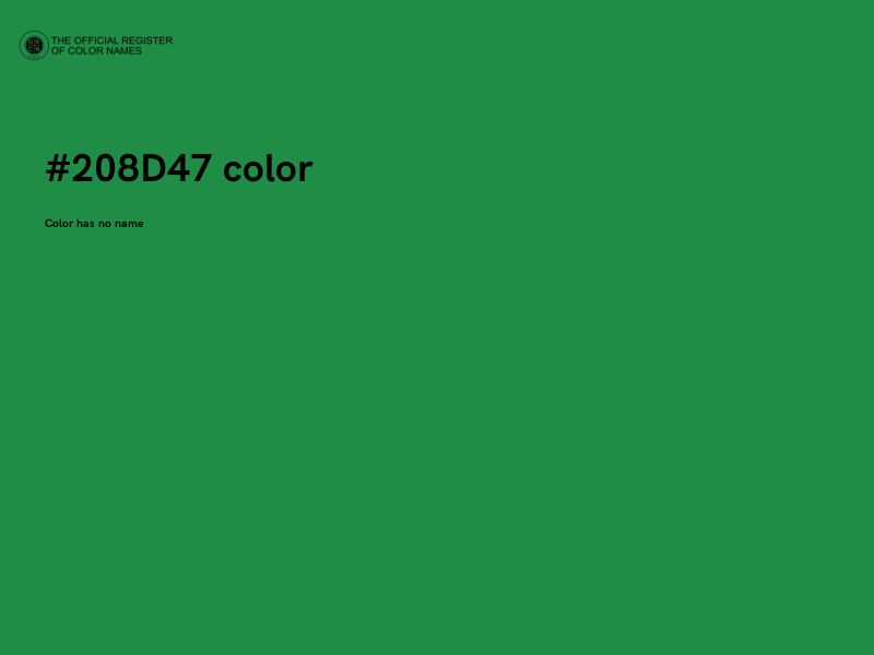 #208D47 color image