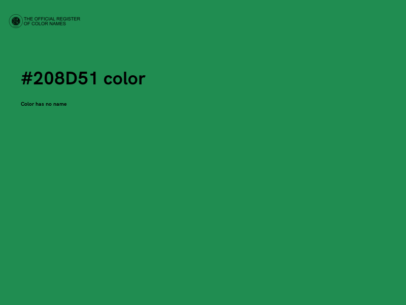 #208D51 color image