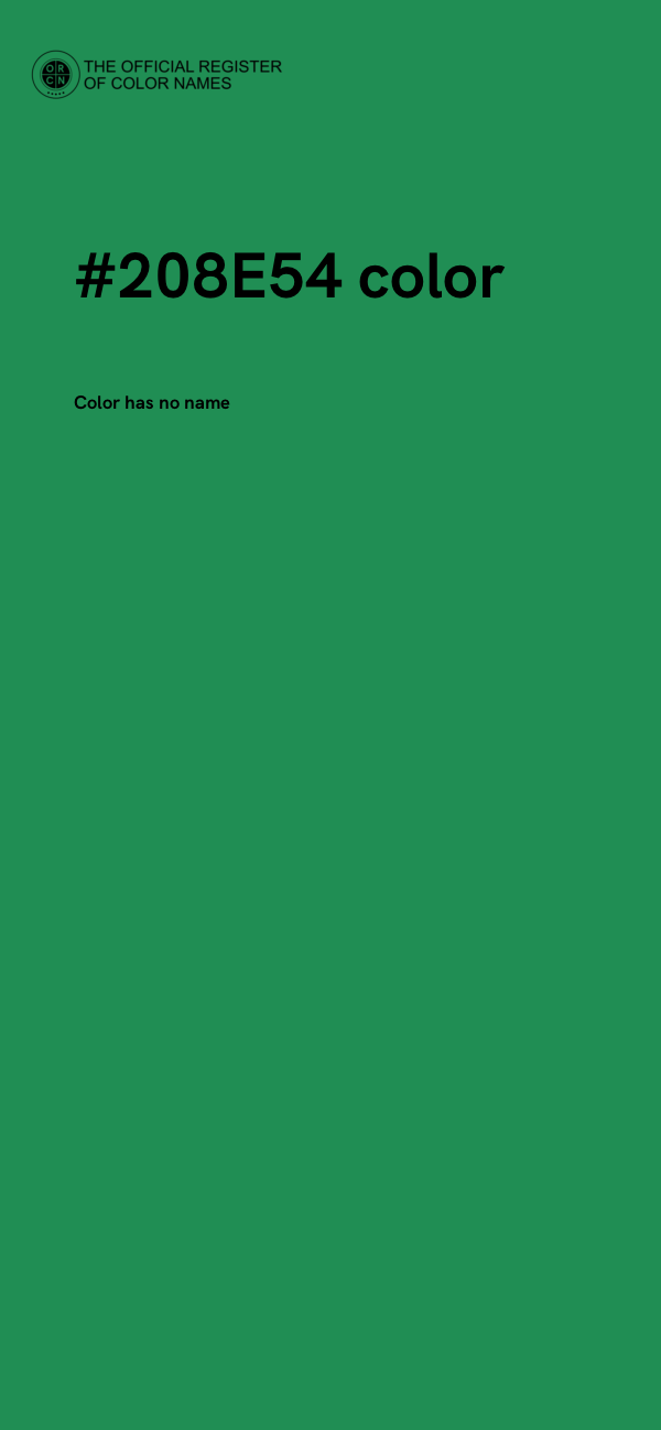 #208E54 color image