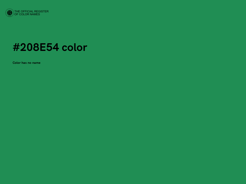 #208E54 color image