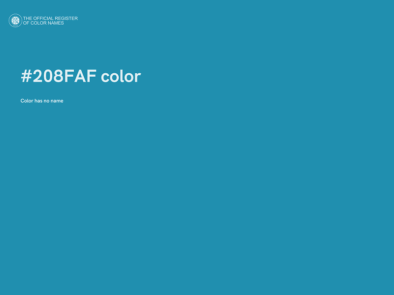#208FAF color image