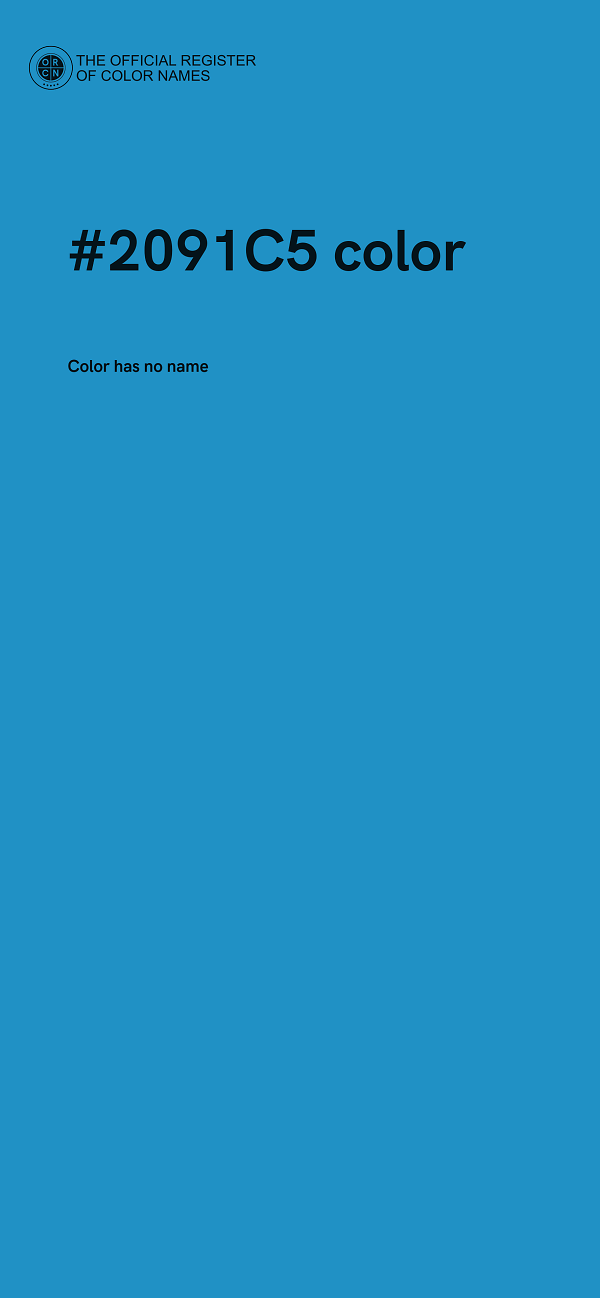 #2091C5 color image