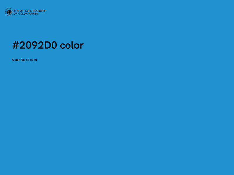 #2092D0 color image