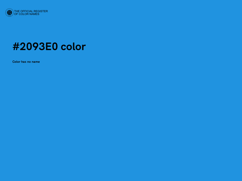 #2093E0 color image