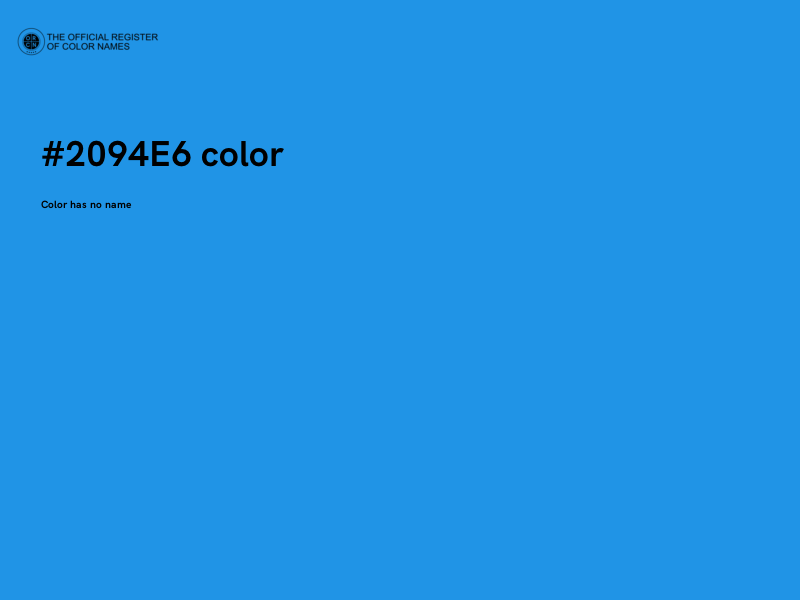 #2094E6 color image