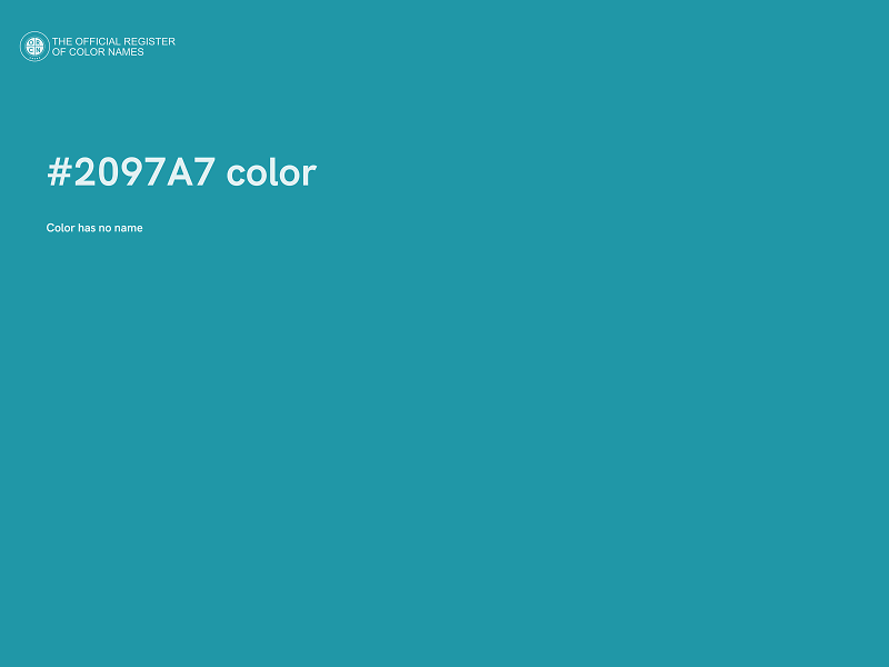 #2097A7 color image