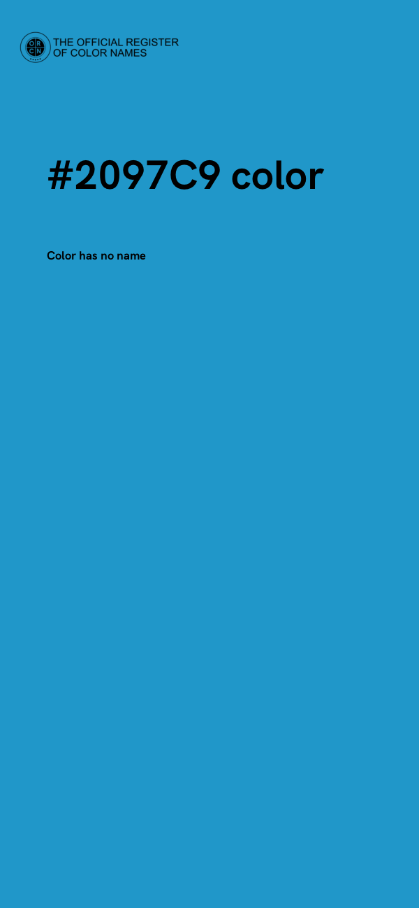 #2097C9 color image