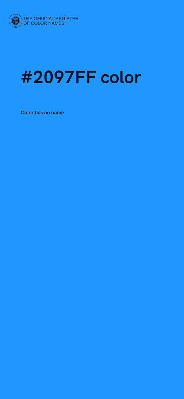 #2097FF color image
