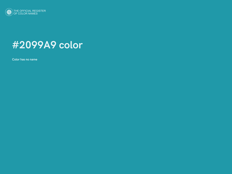 #2099A9 color image