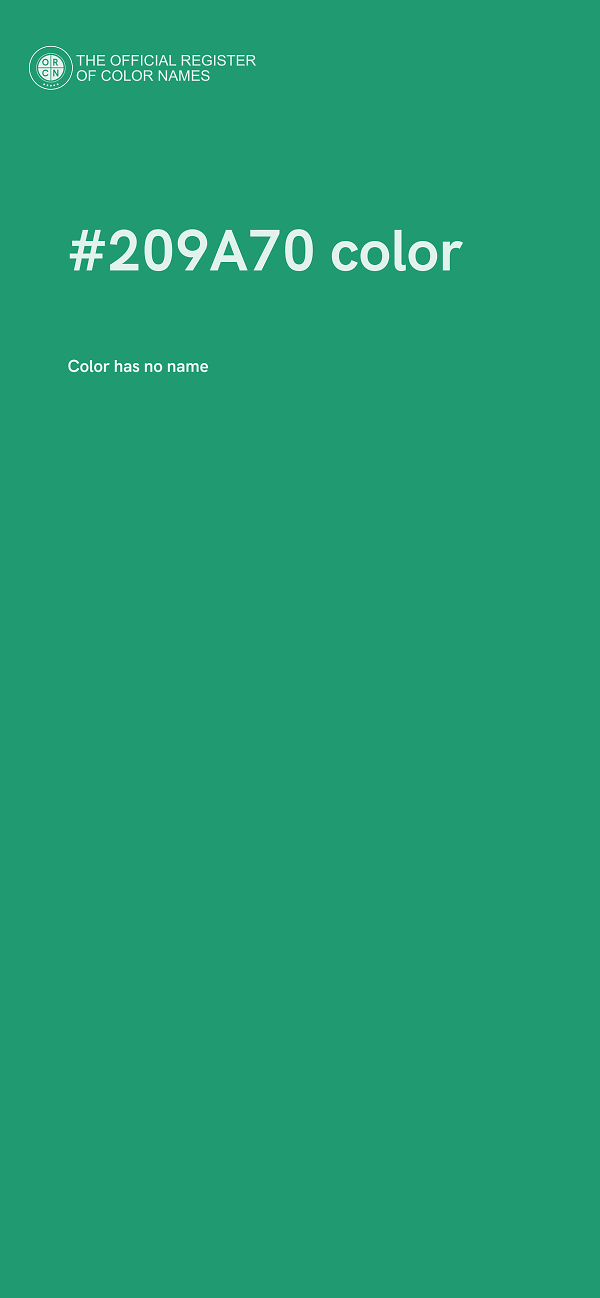 #209A70 color image