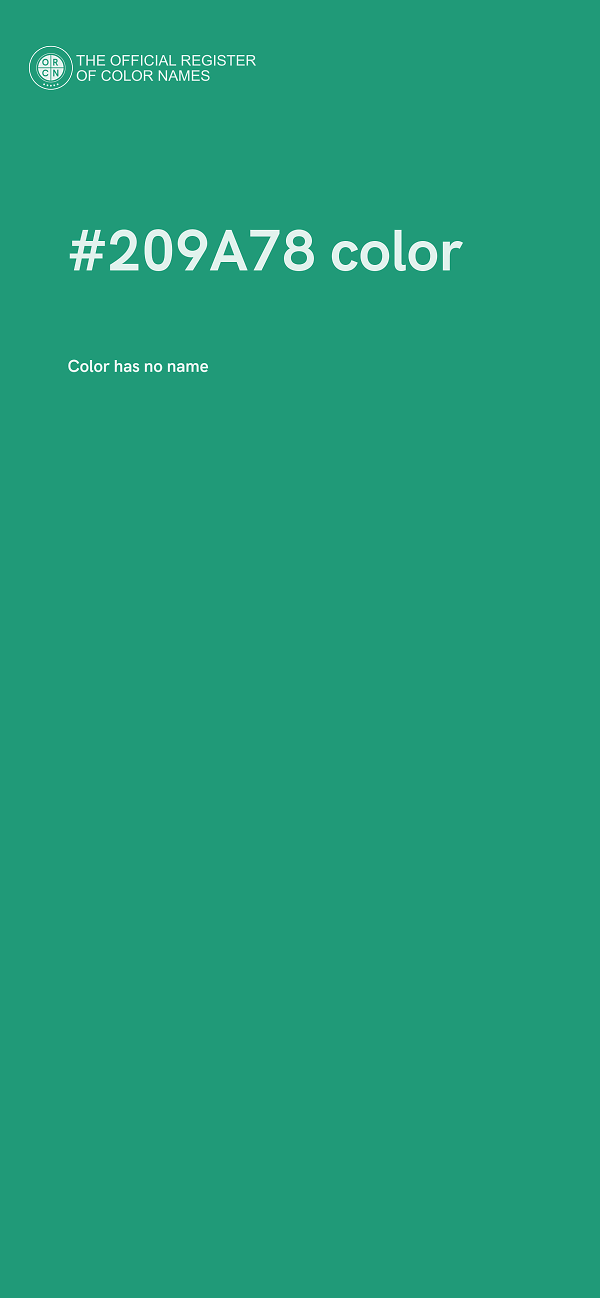 #209A78 color image