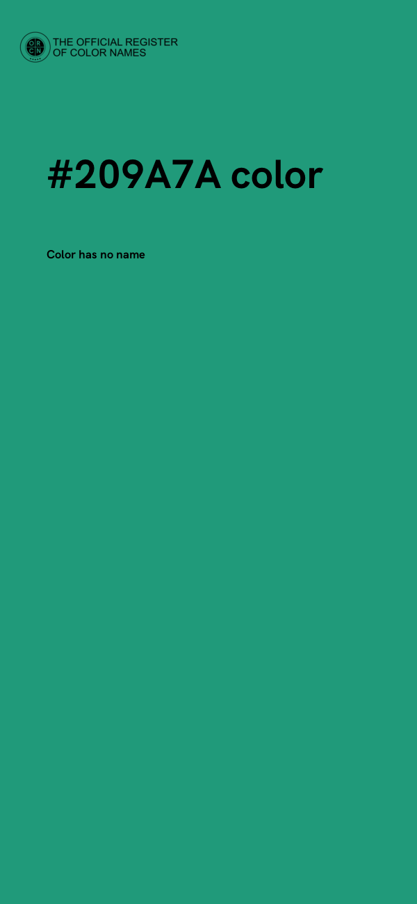 #209A7A color image