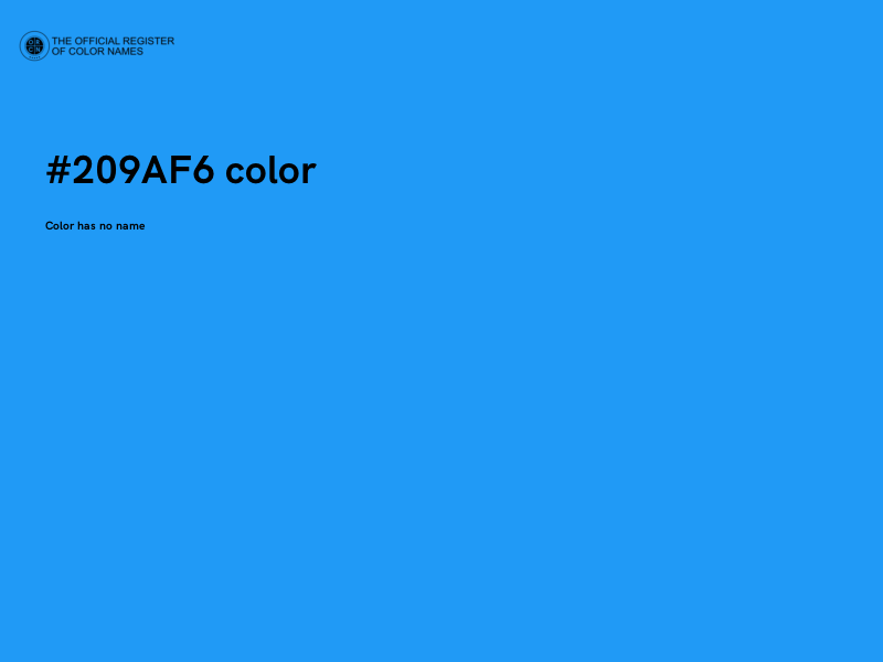 #209AF6 color image