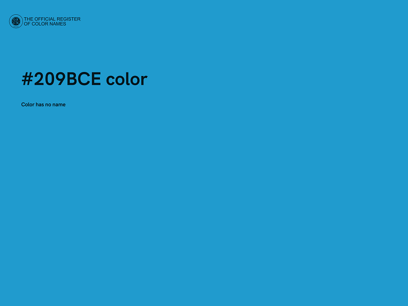 #209BCE color image