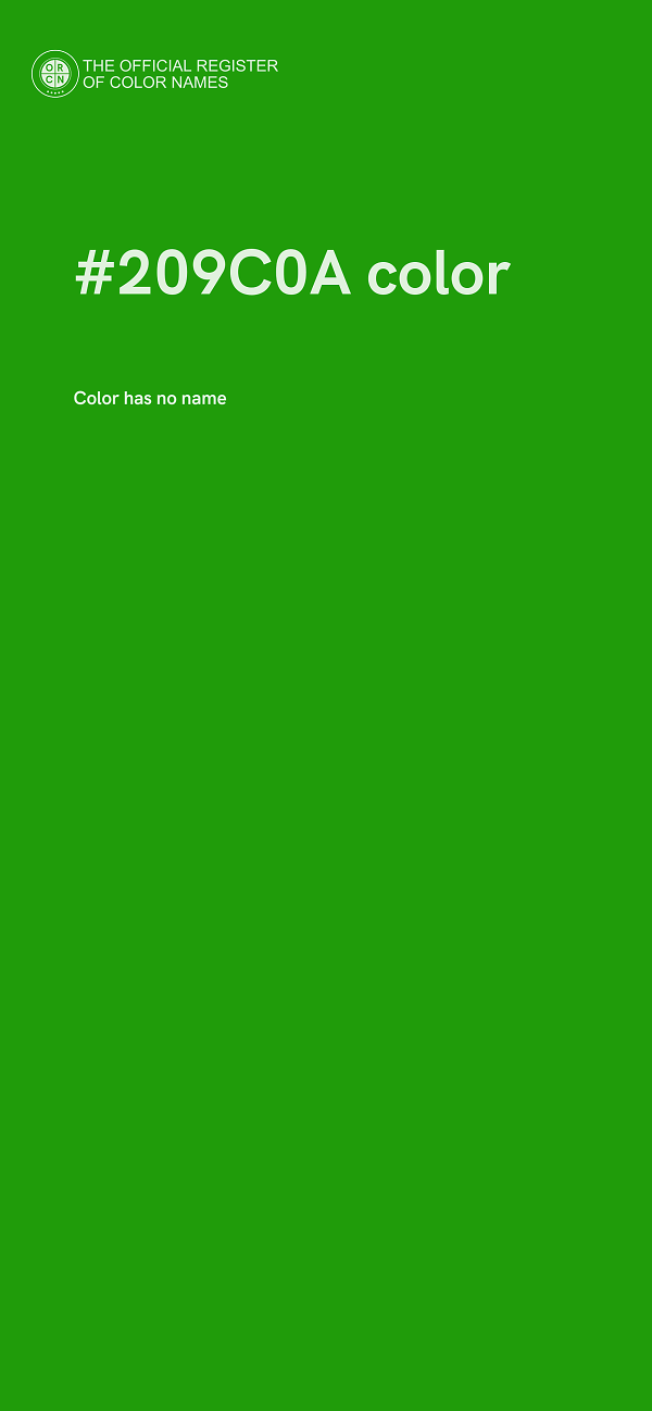 #209C0A color image