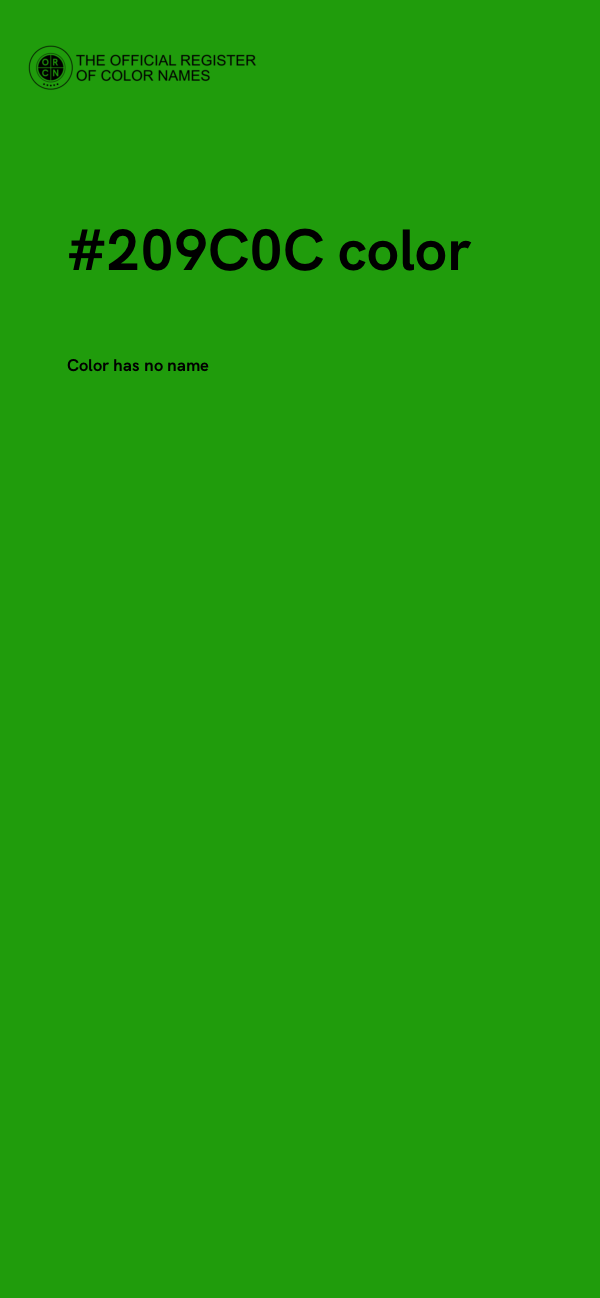 #209C0C color image