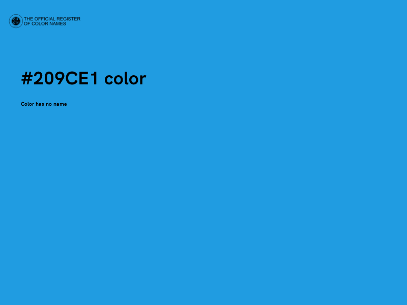 #209CE1 color image