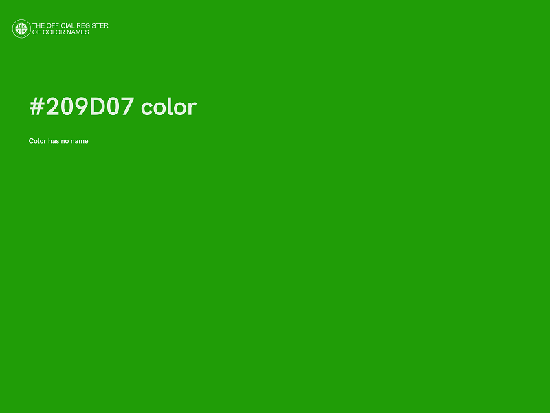 #209D07 color image