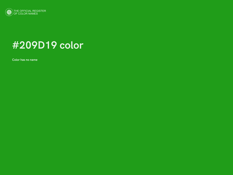 #209D19 color image
