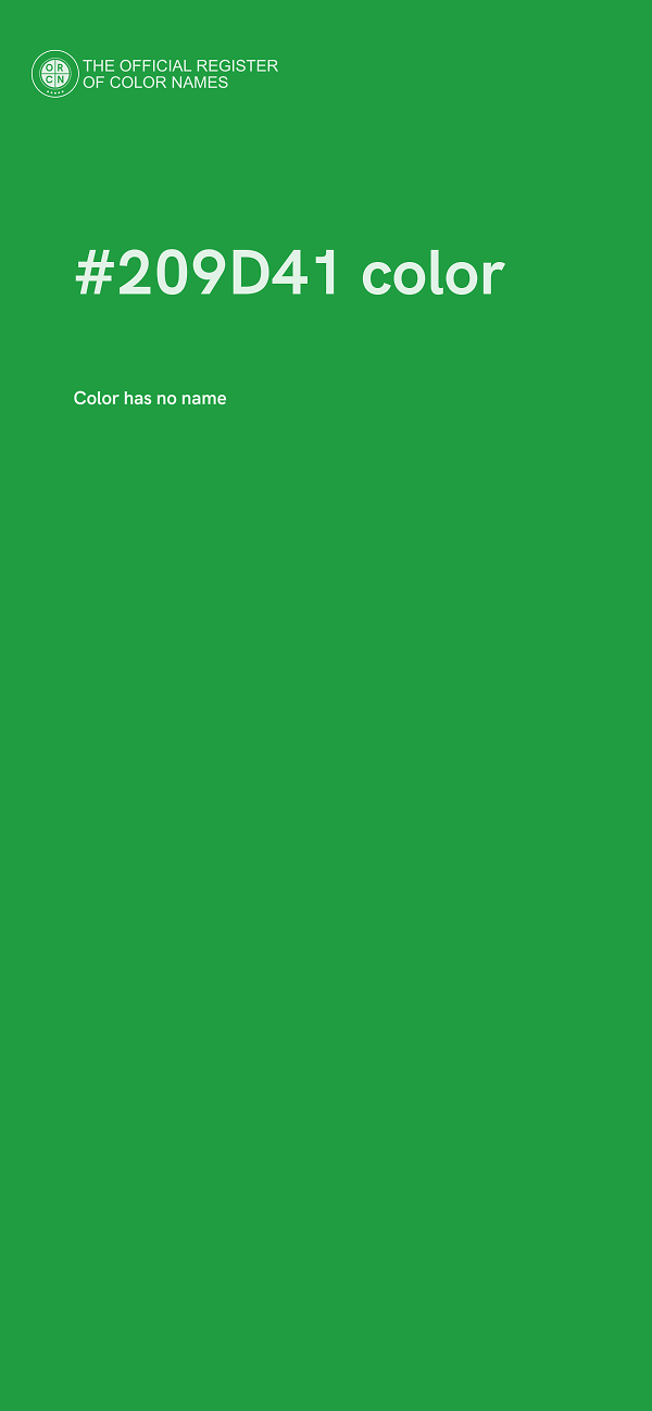 #209D41 color image