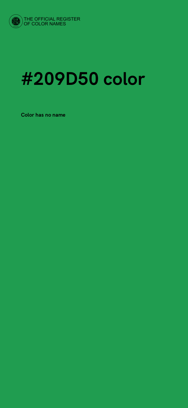 #209D50 color image