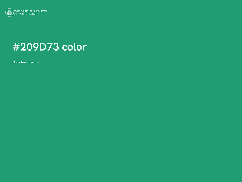 #209D73 color image