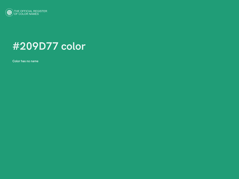 #209D77 color image