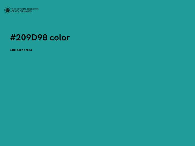 #209D98 color image
