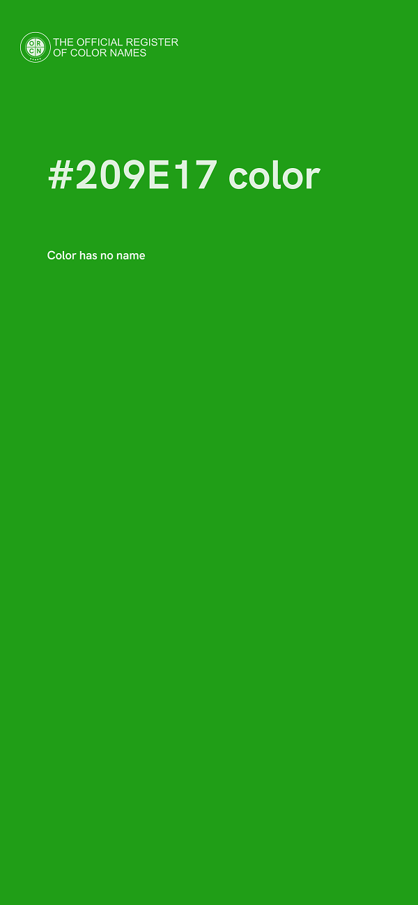 #209E17 color image