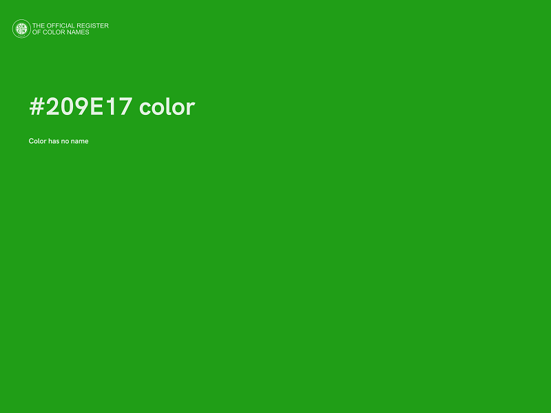 #209E17 color image