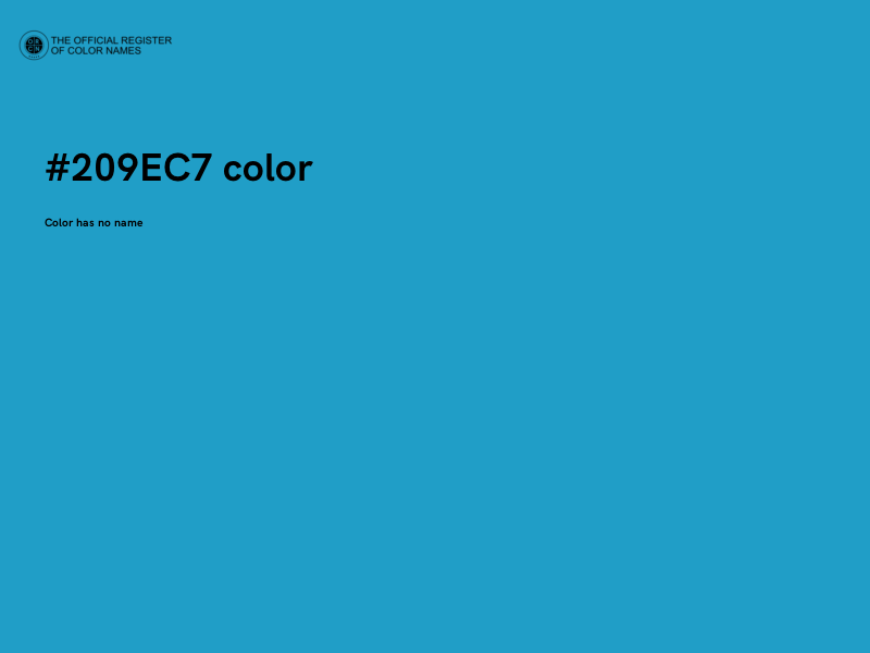#209EC7 color image