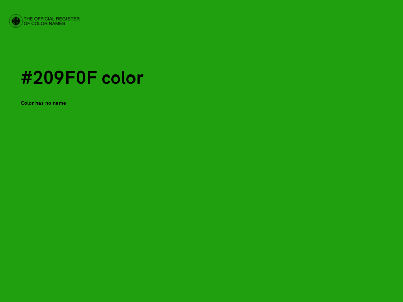 #209F0F color image