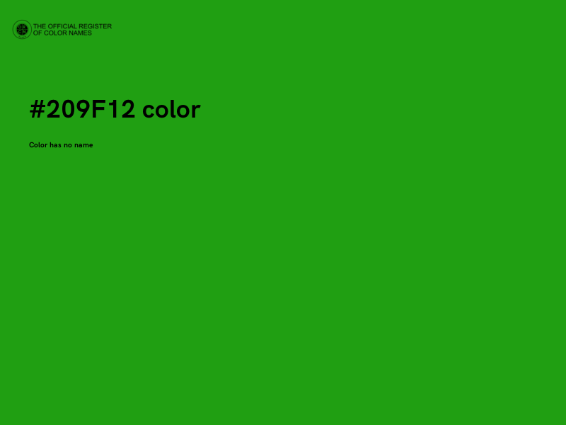 #209F12 color image