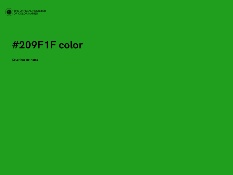 #209F1F color image