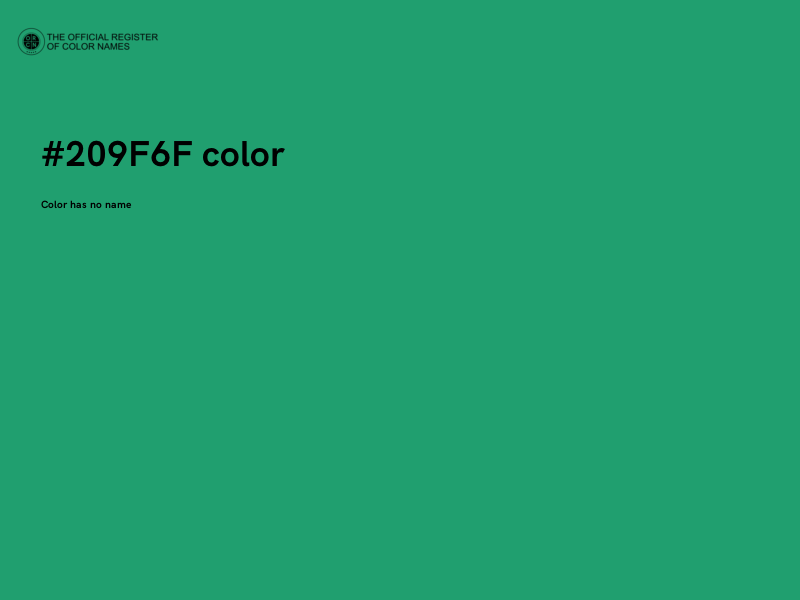 #209F6F color image