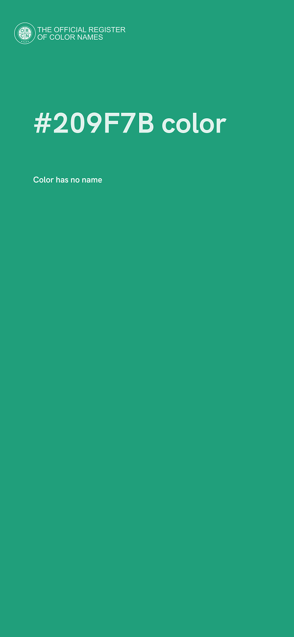 #209F7B color image