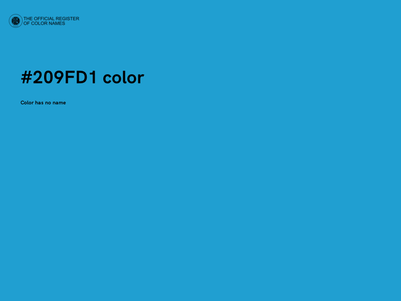 #209FD1 color image