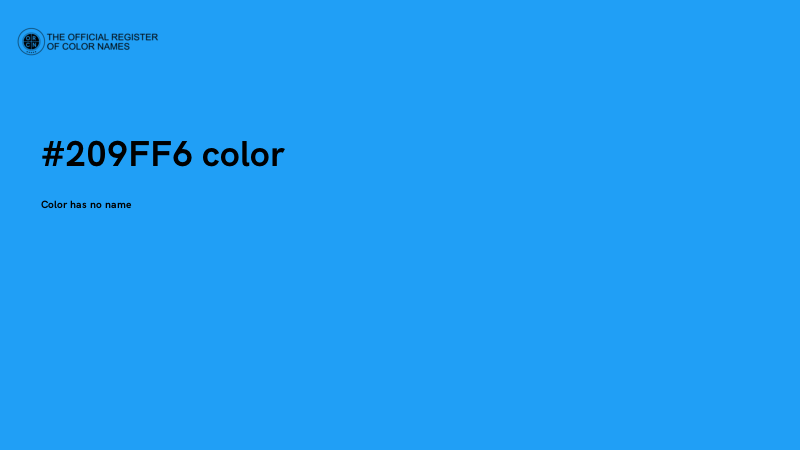#209FF6 color image